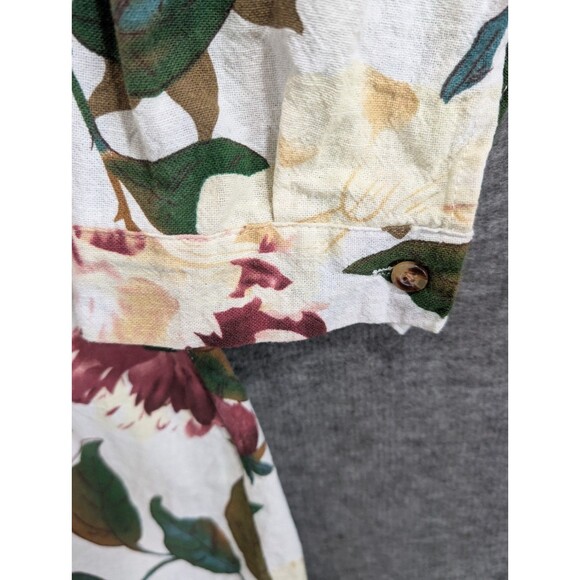 Cellabie Long Sleeve Floral Print Shirt Roll Tab Detai Womans Size 2XL Flaw - Picture 6 of 16